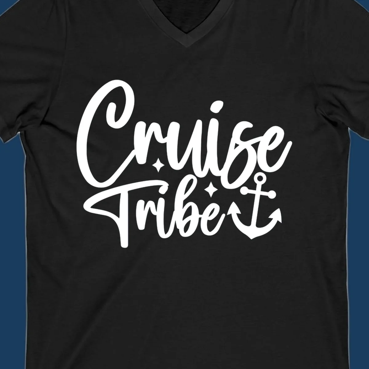 Cruise Tribe text with anchor graphic for vacation.
