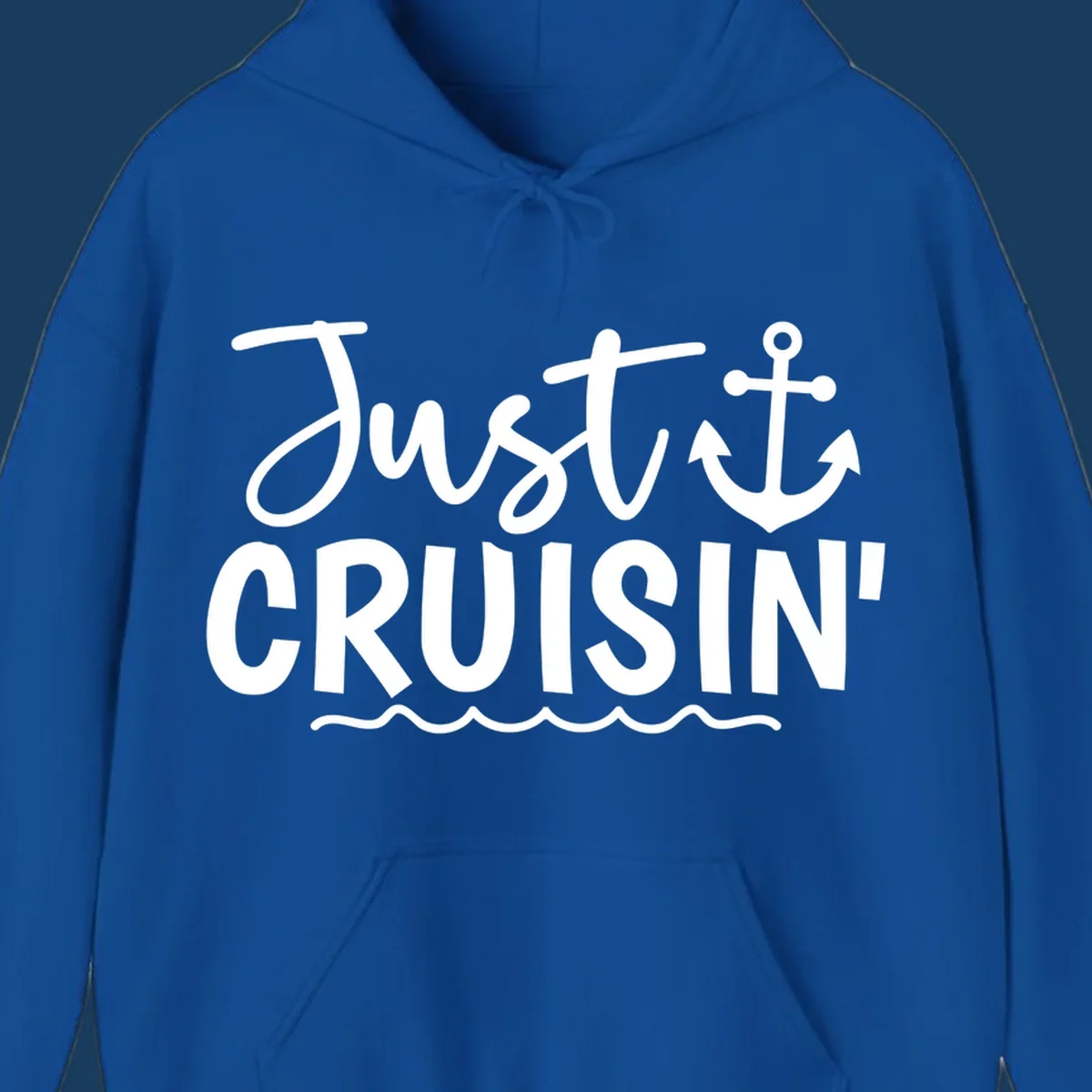 Just Cruisin anchor graphic for cruise vacations.
