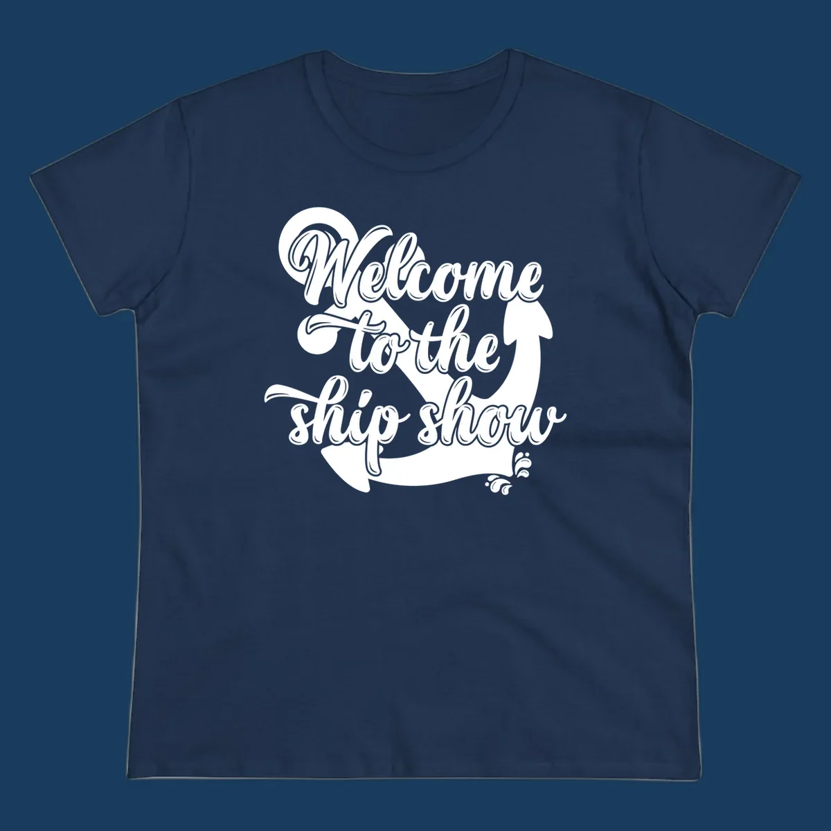 Welcome to the ship show anchor design with nautical theme.