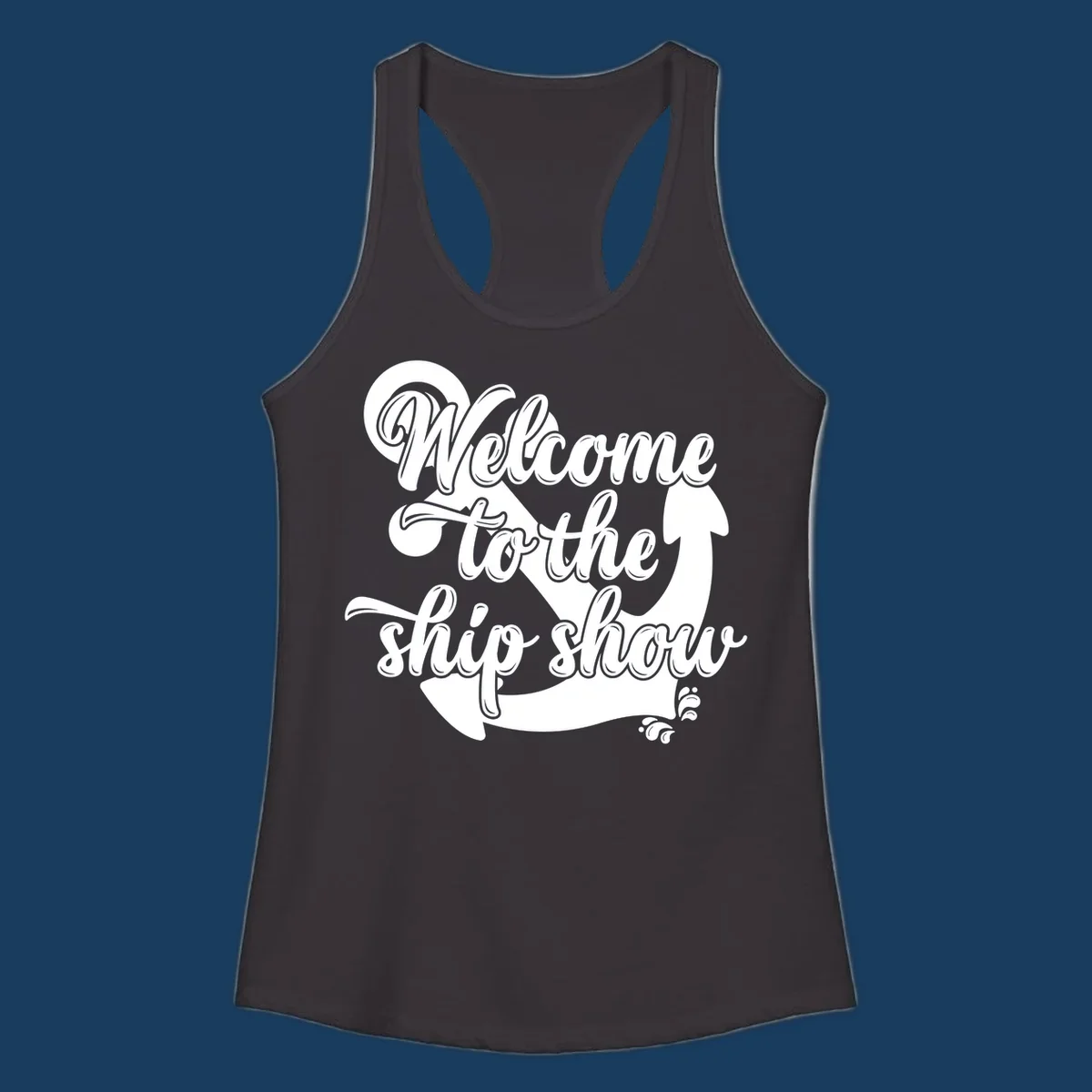 Welcome to the ship show anchor design with nautical theme.
