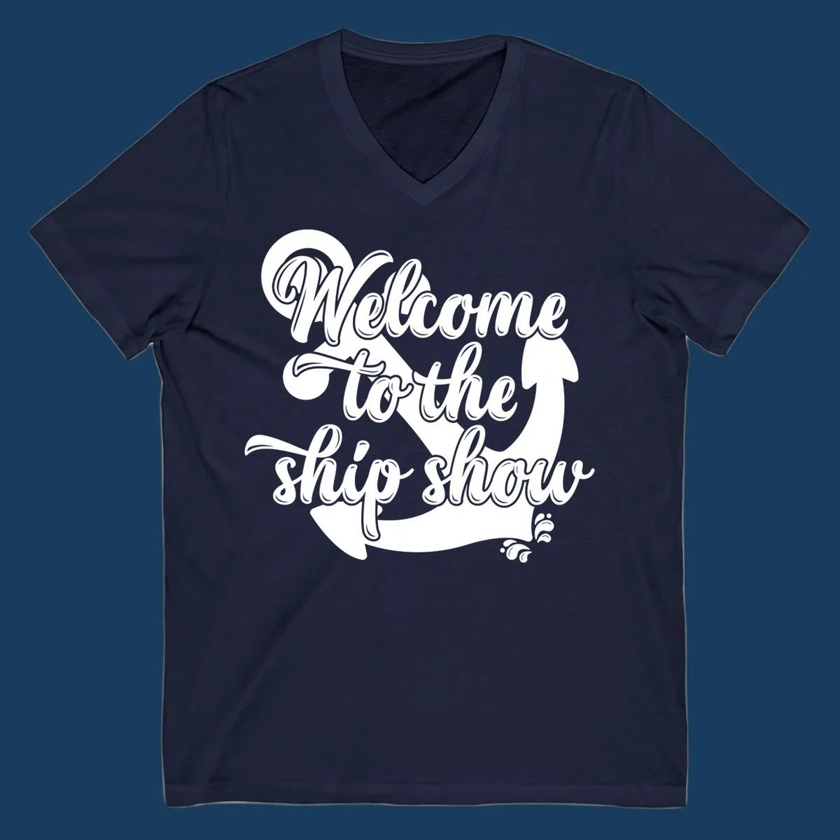 Welcome to the ship show anchor design with nautical theme.