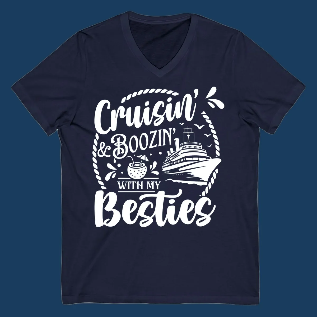Cruisin and Boozin with my Besties cruise ship design