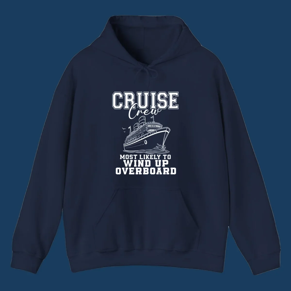 Cruise Crew Most Likely To Wind Up Overboard funny cruise ship illustration