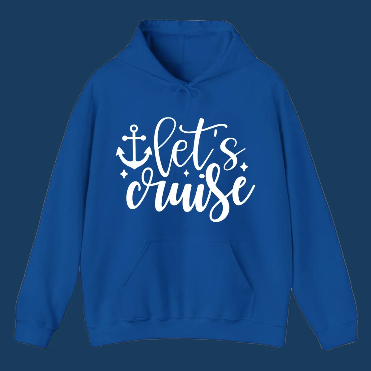 Lets cruise nautical anchor design with stars