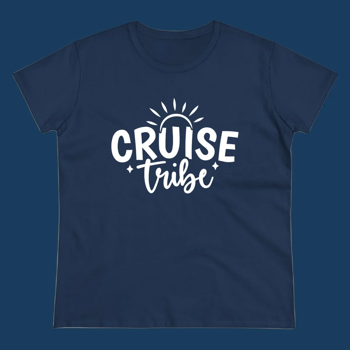 Cruise Tribe text and sun graphic