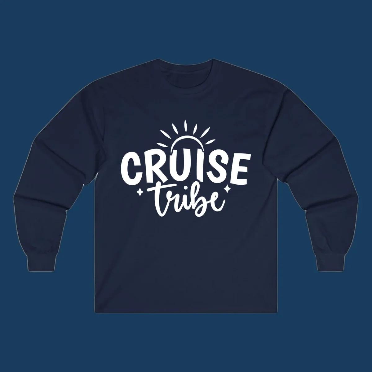 Cruise Tribe text and sun graphic