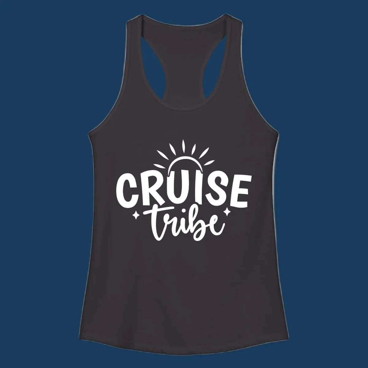 Cruise Tribe text and sun graphic