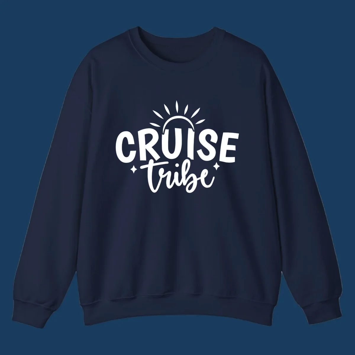 Cruise Tribe text and sun graphic