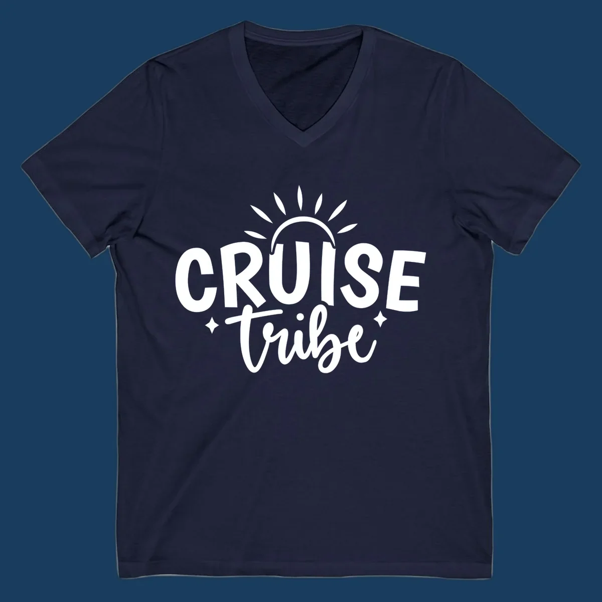 Cruise Tribe text and sun graphic