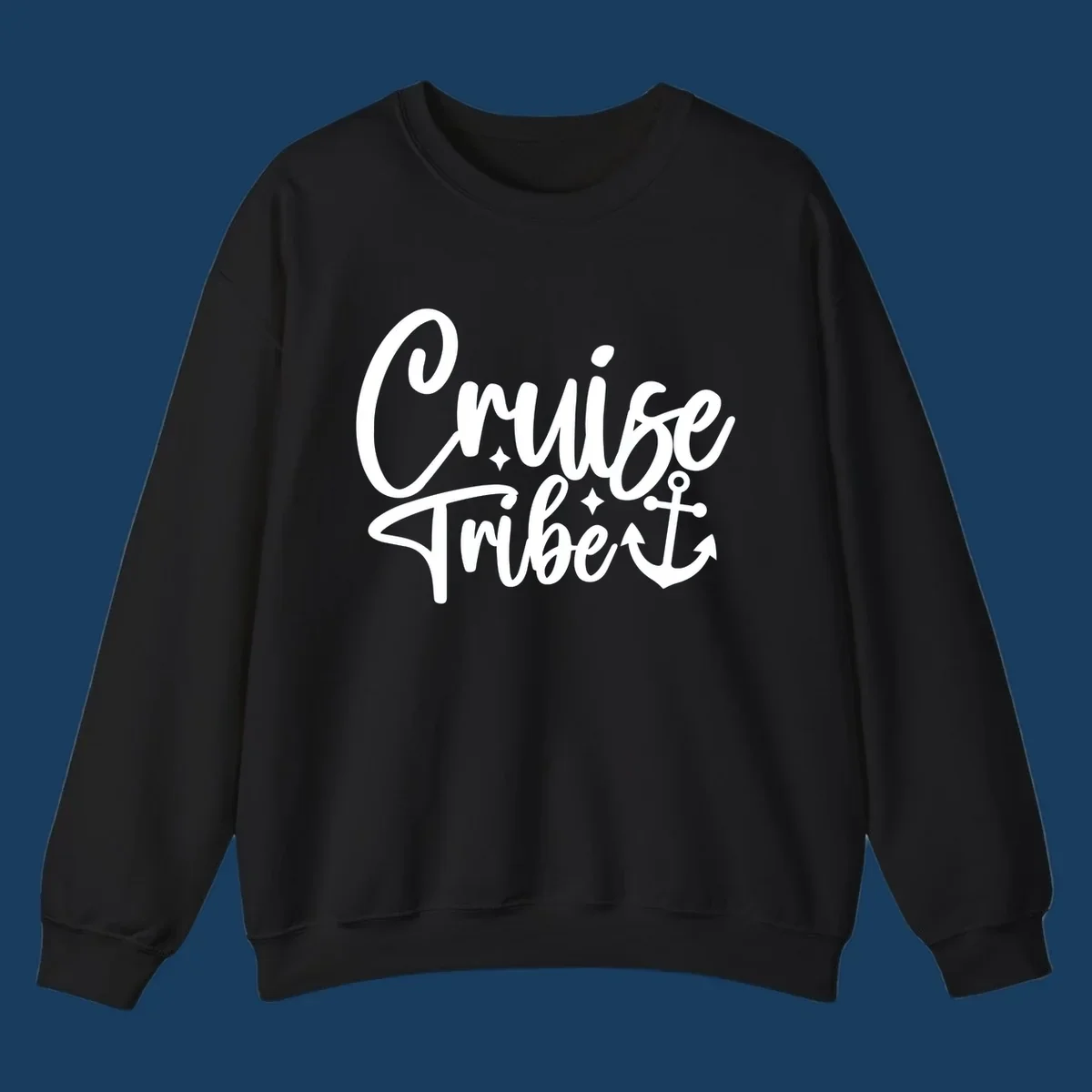Cruise Tribe text with anchor graphic for vacation.