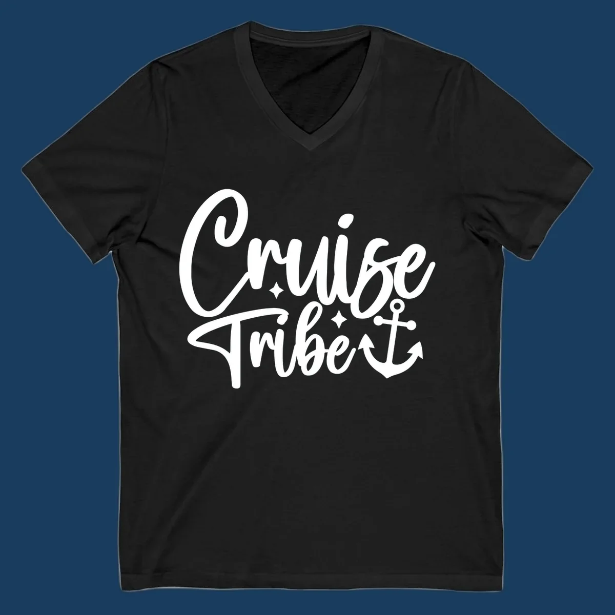 Cruise Tribe text with anchor graphic for vacation.