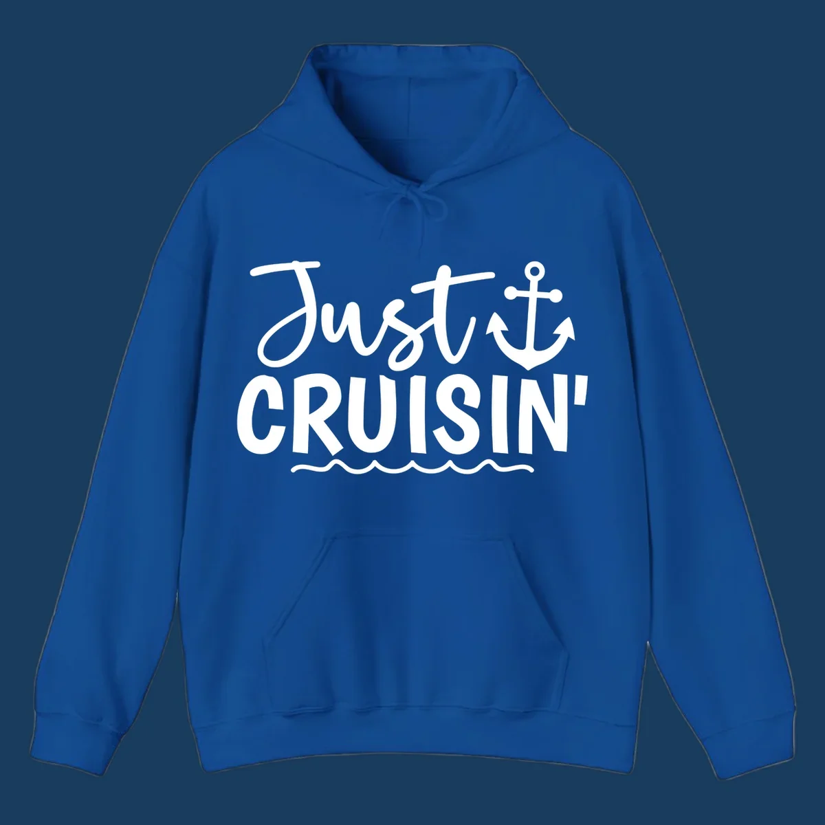 Just Cruisin anchor graphic for cruise vacations.
