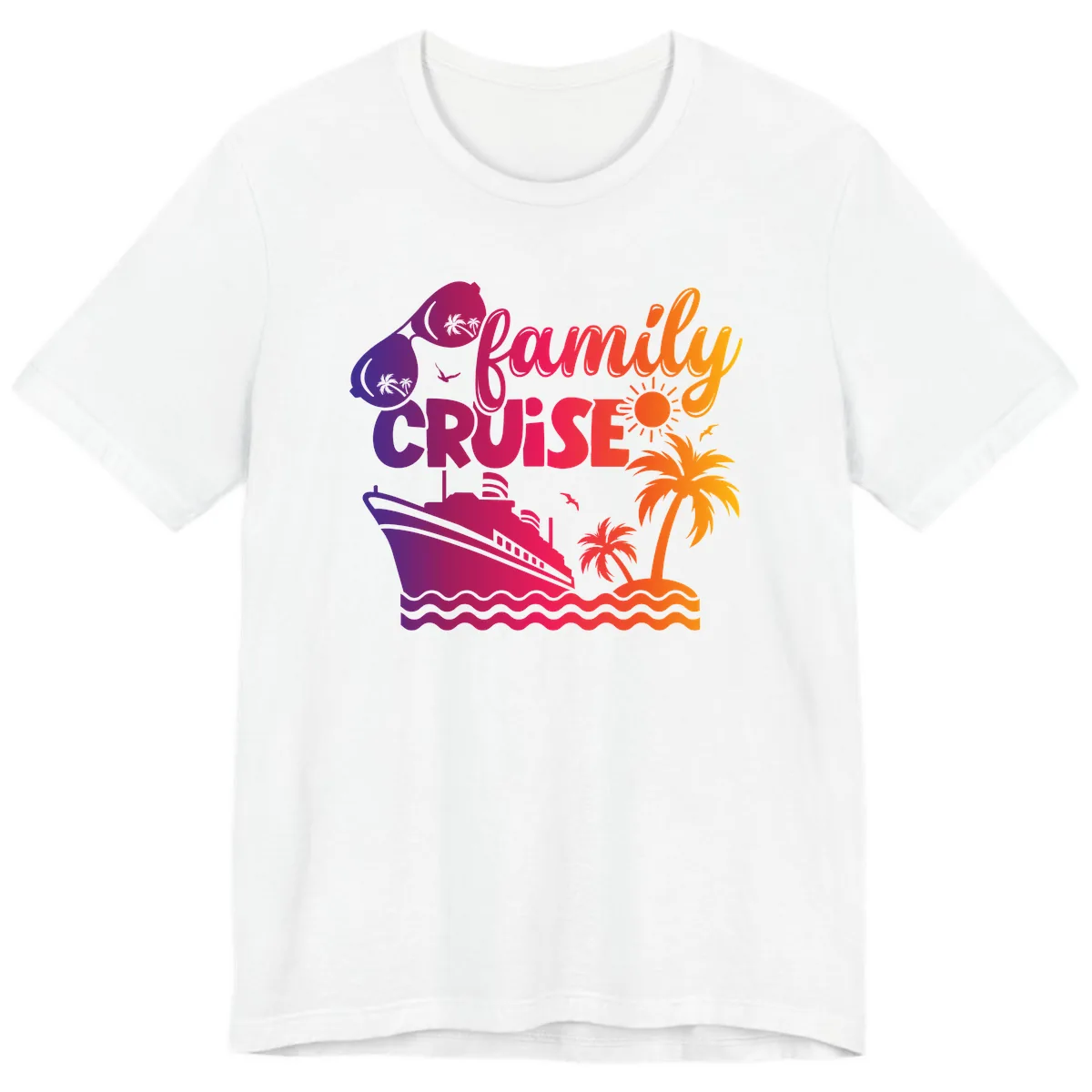 Family Cruise Tropical Getaway Premium T-Shirt in White