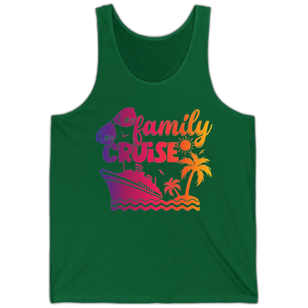 Family Cruise Tropical Getaway Tank in Kelly