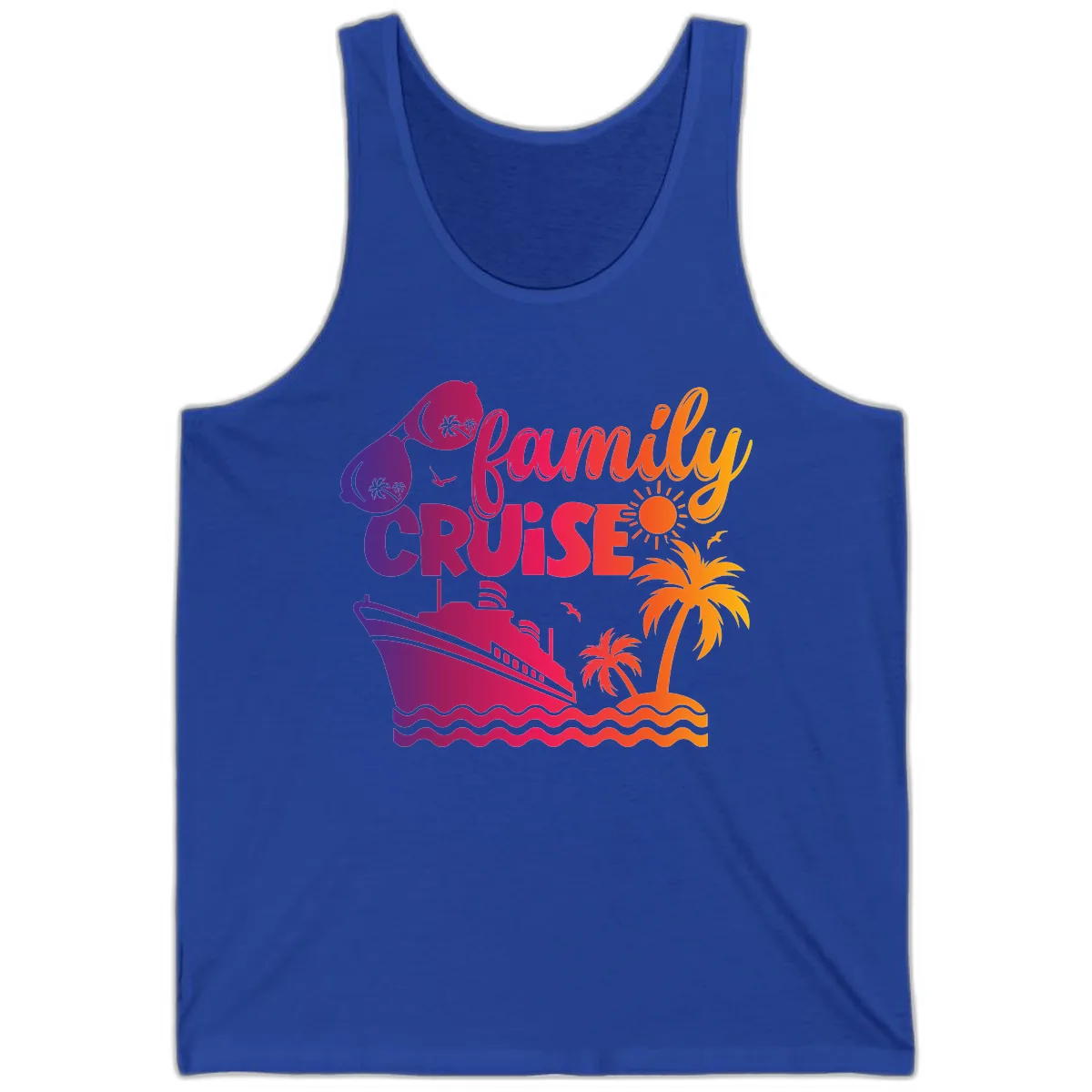 Family Cruise Tropical Getaway Tank in True Royal