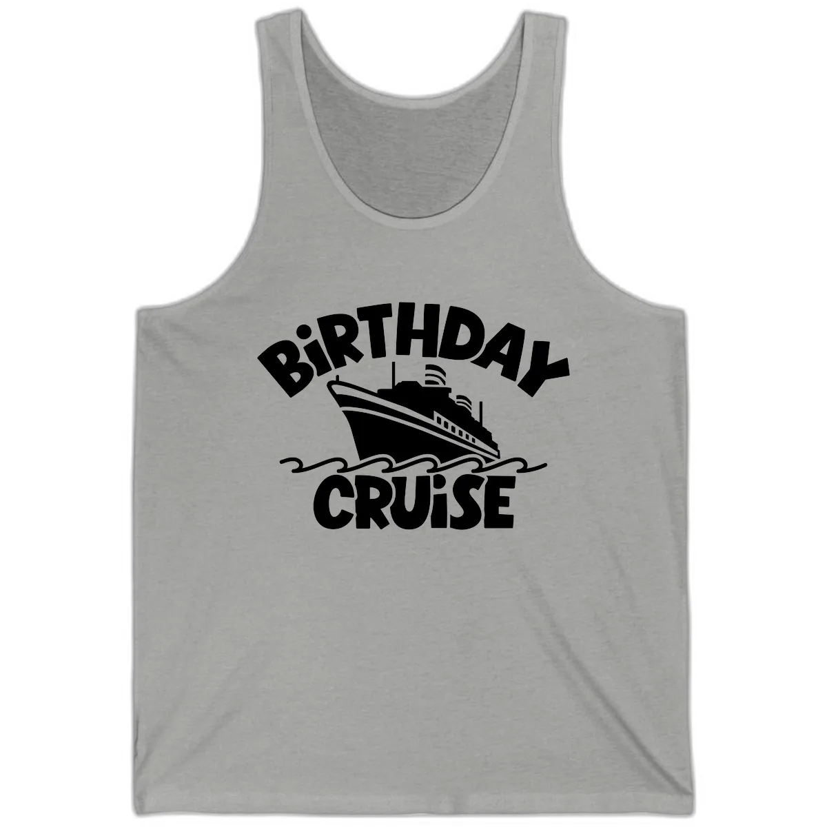 Birthday Cruise Ship Fun Tank in Athletic Heather