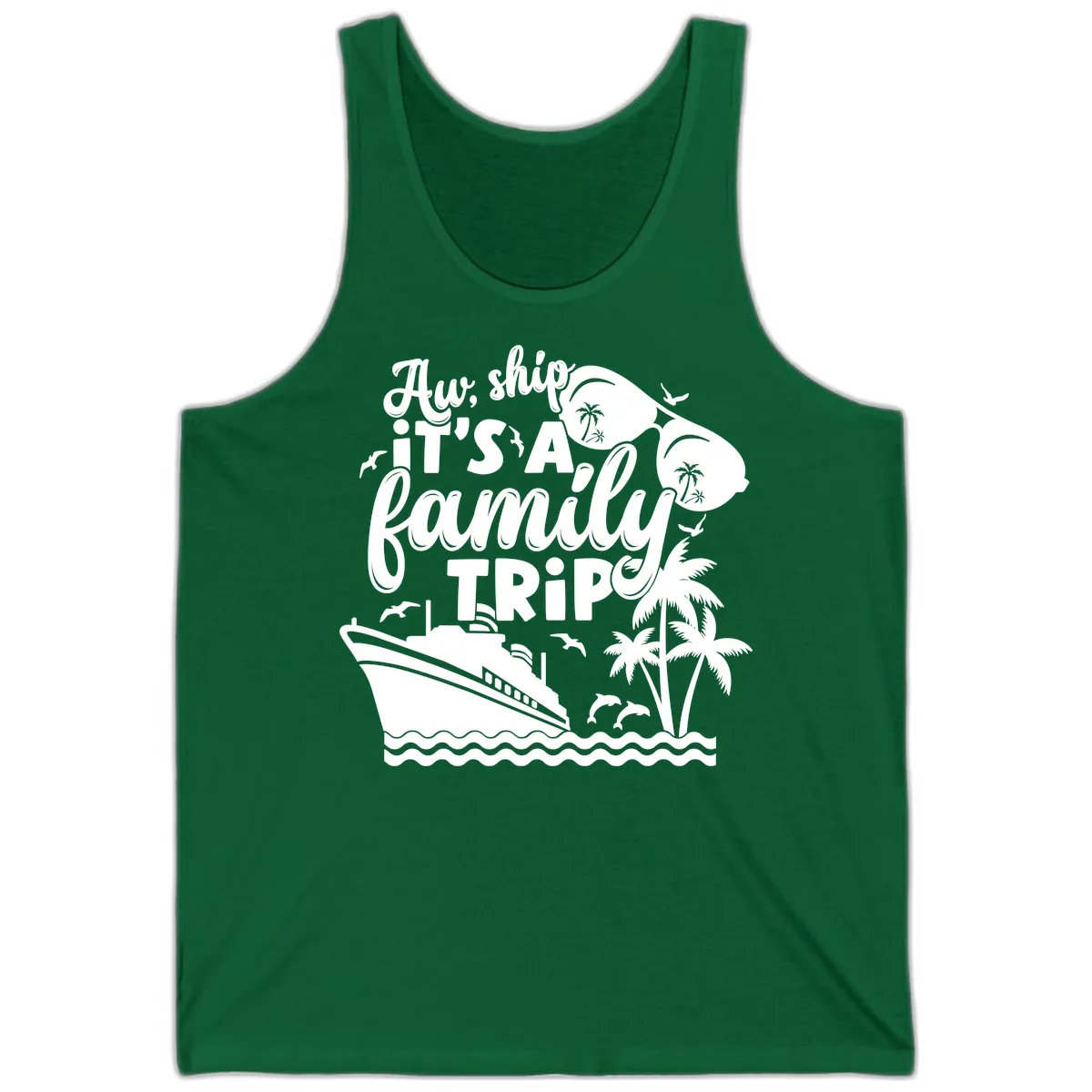 Aw, Ship It's A Family Trip Tank in Kelly