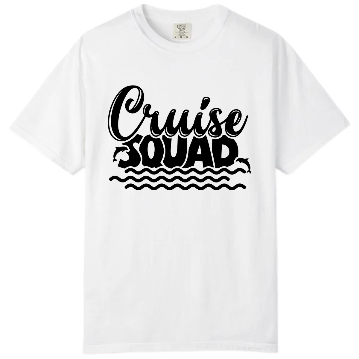 Cruise Squad Graphic Design Comfort Color in White