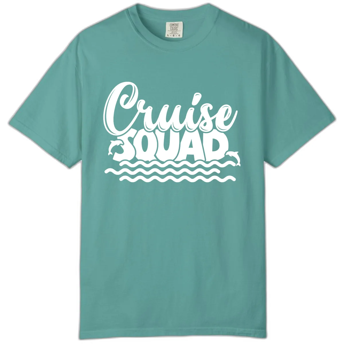 Cruise Squad Graphic Design Comfort Color in Seafoam