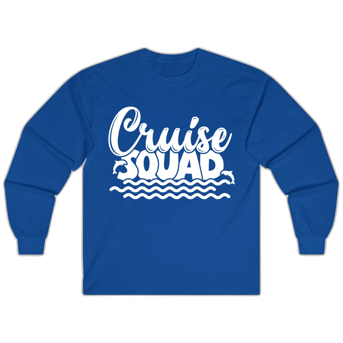 Cruise Squad Graphic Design Long Sleeve in Royal