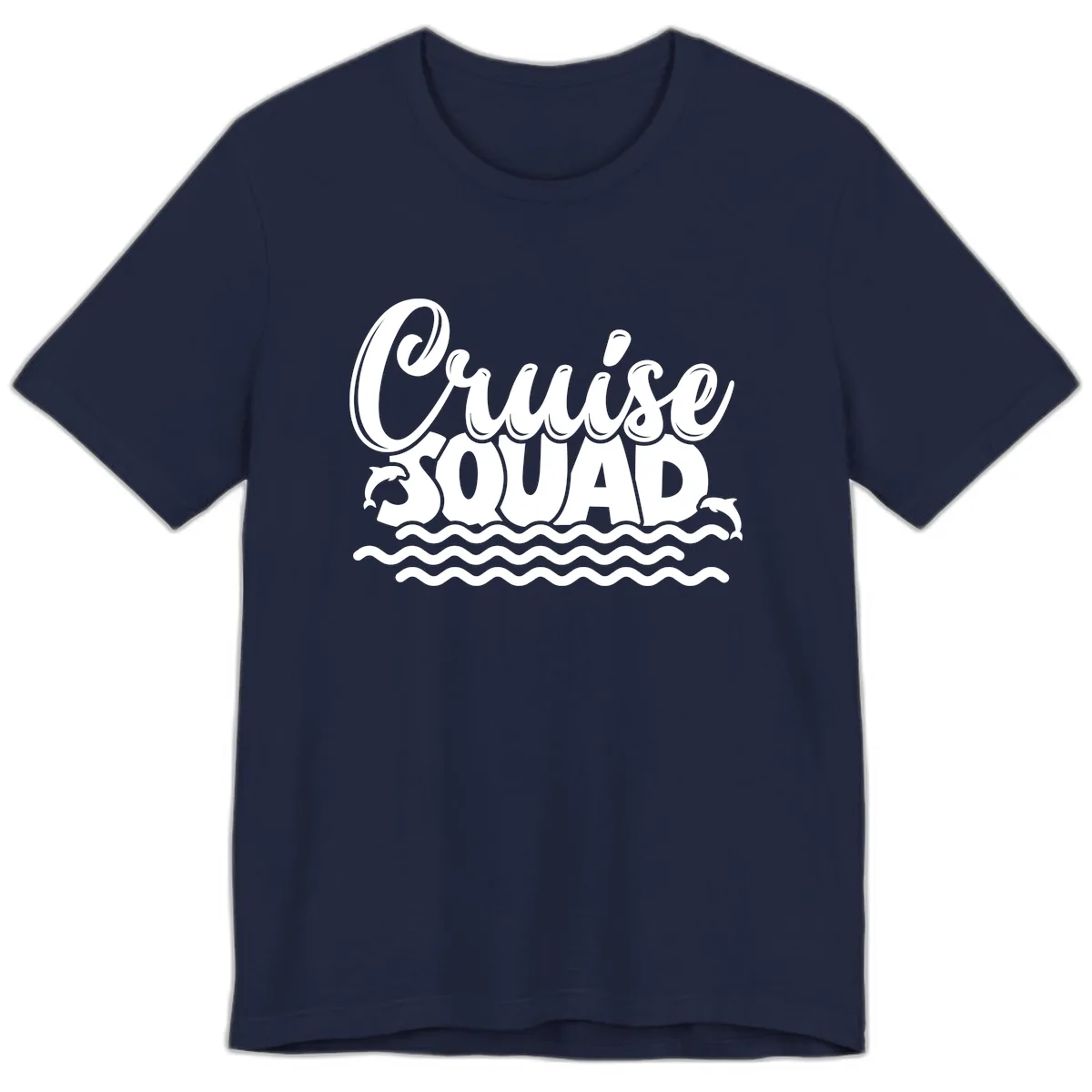 Cruise Squad Graphic Design Premium T-Shirt in Navy