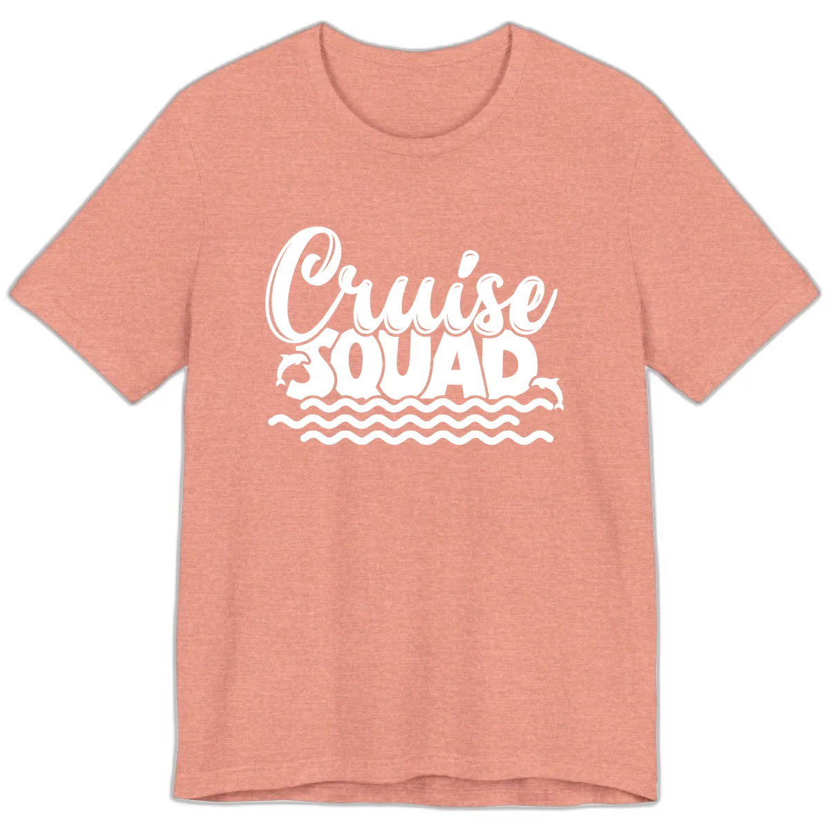 Cruise Squad Graphic Design Premium T-Shirt in Heather Sunset