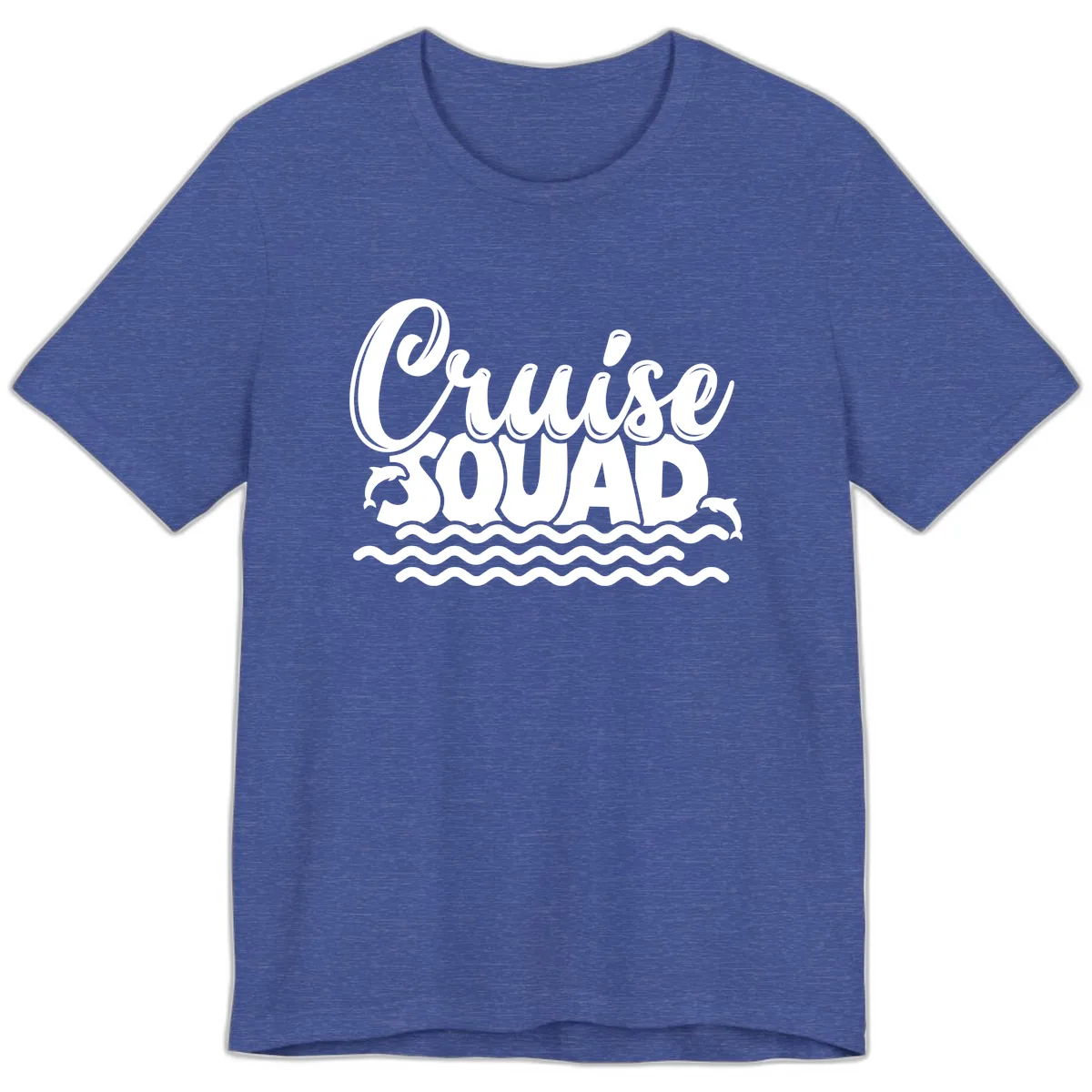 Cruise Squad Graphic Design Premium T-Shirt in Heather True Royal
