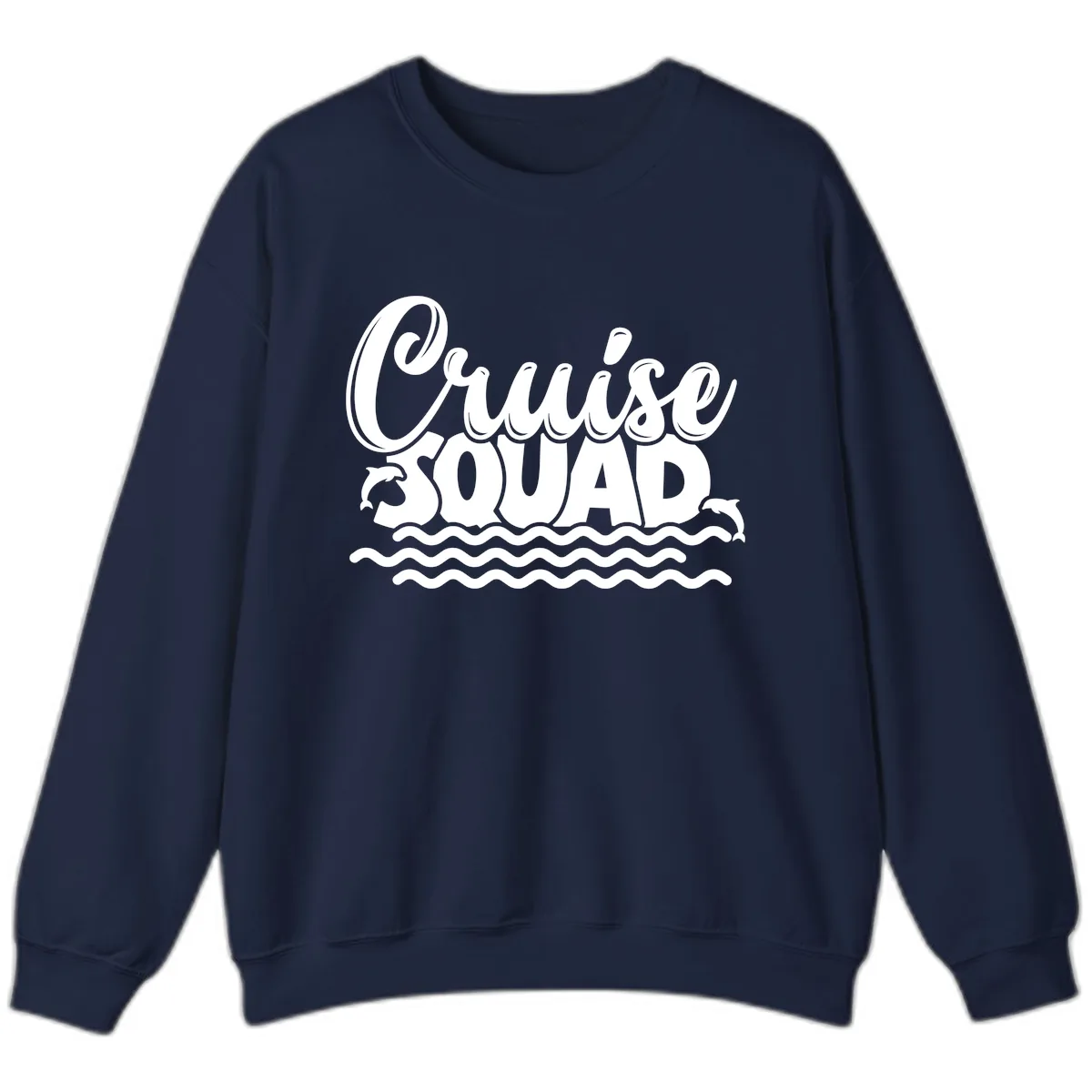 Cruise Squad Graphic Design Sweatshirt in Navy