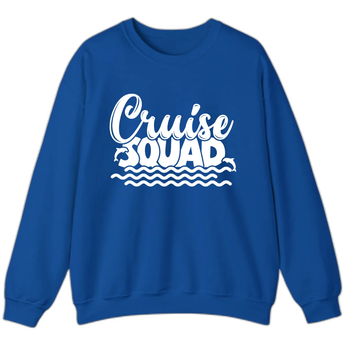Cruise Squad Graphic Design Sweatshirt in Royal