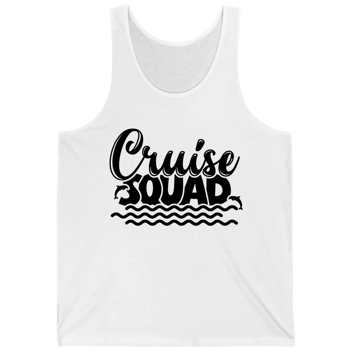 Cruise Squad Graphic Design Tank in White