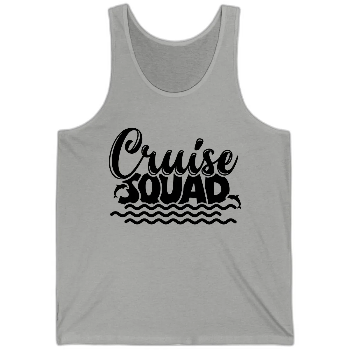 Cruise Squad Graphic Design Tank in Athletic Heather