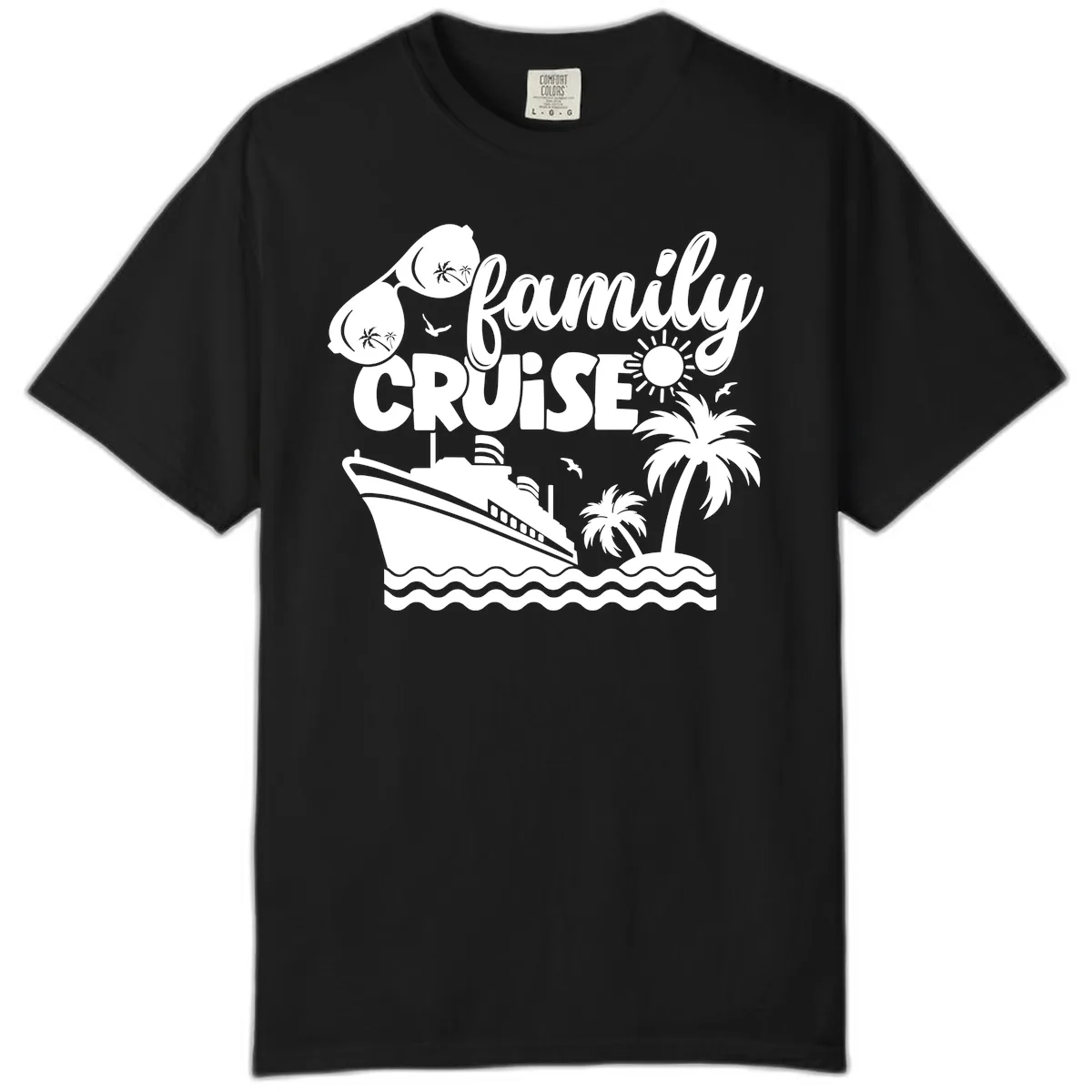 Family Cruise Vacation Fun Comfort Color in Black