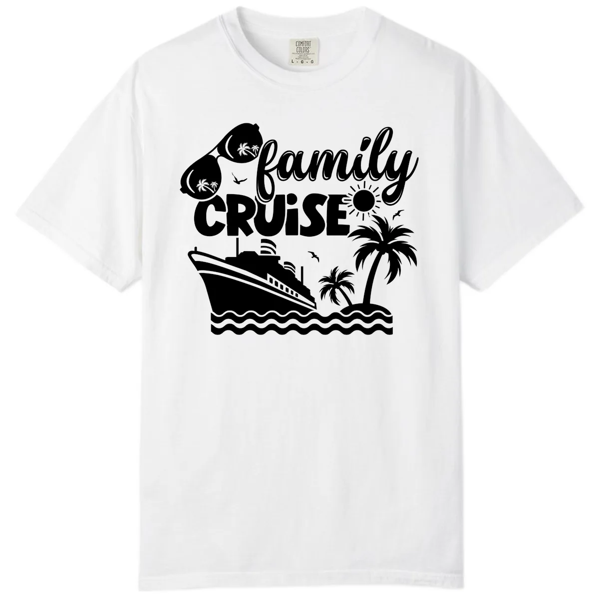 Family Cruise Vacation Fun Comfort Color in White