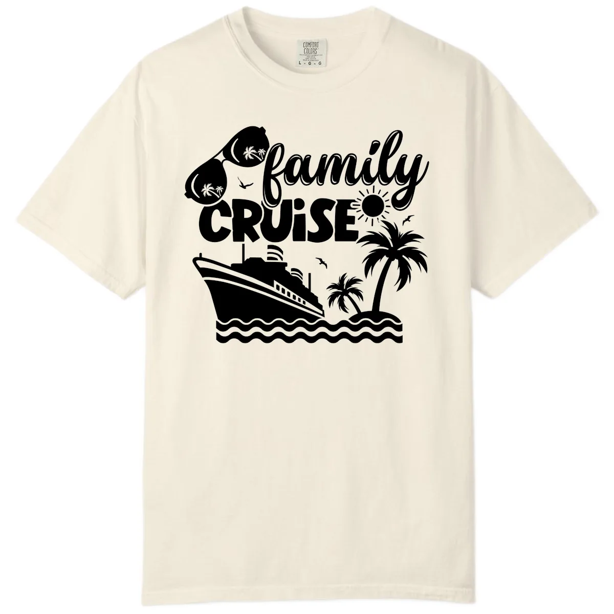 Family Cruise Vacation Fun Comfort Color in Ivory