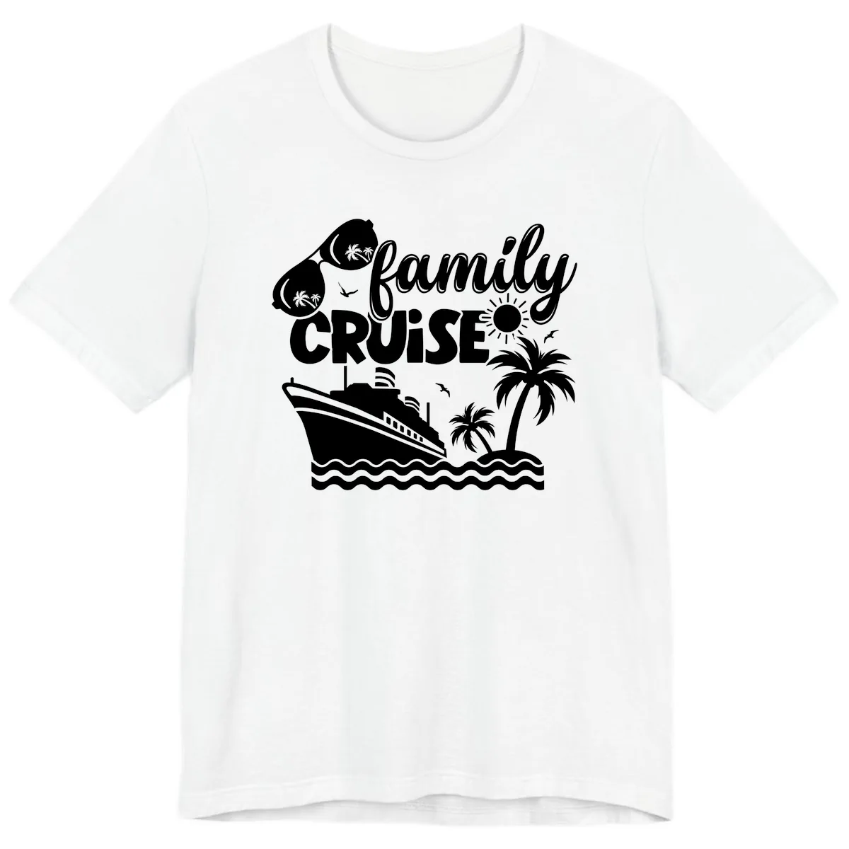 Family Cruise Vacation Fun Premium T-Shirt in White