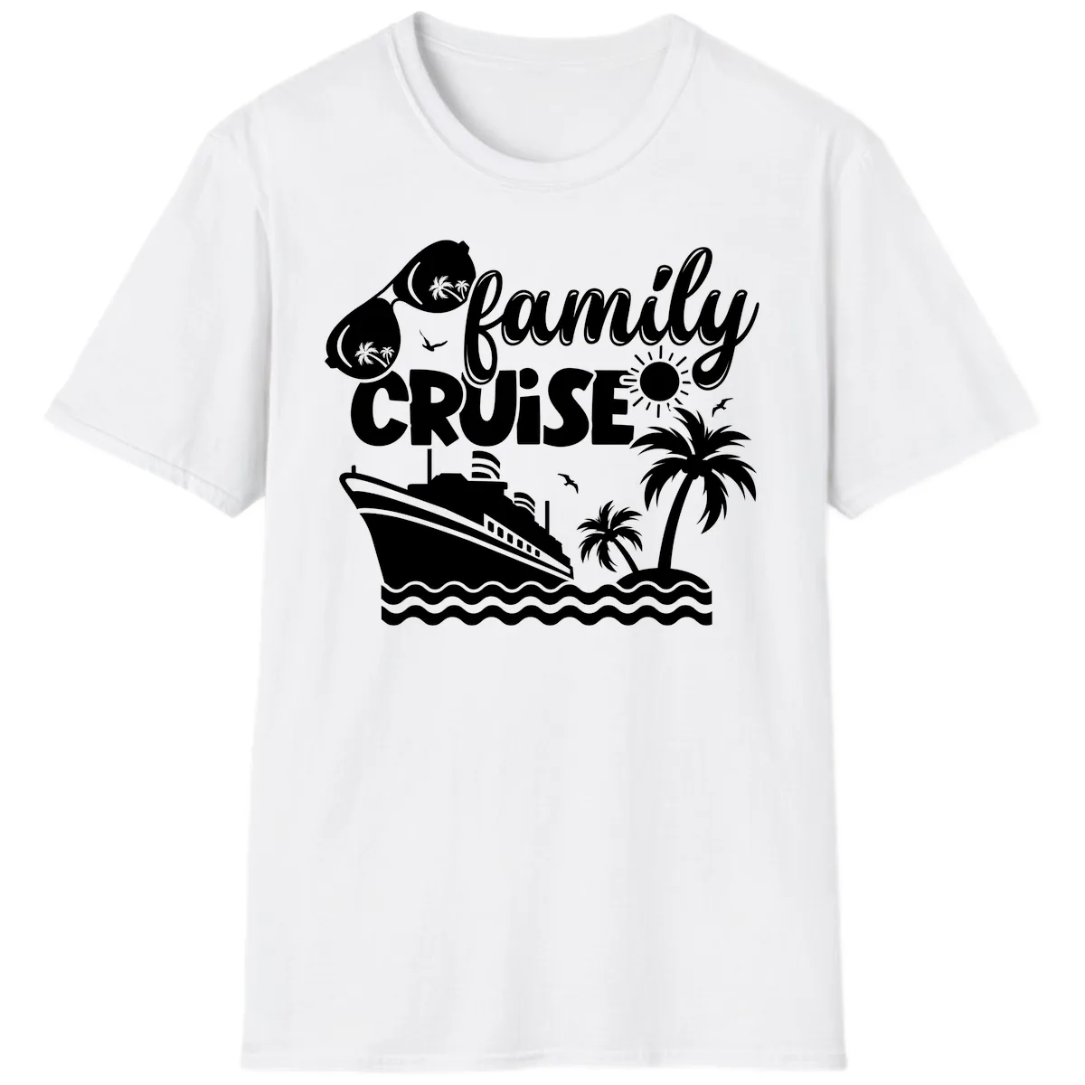 Family Cruise Vacation Fun T-Shirt in White