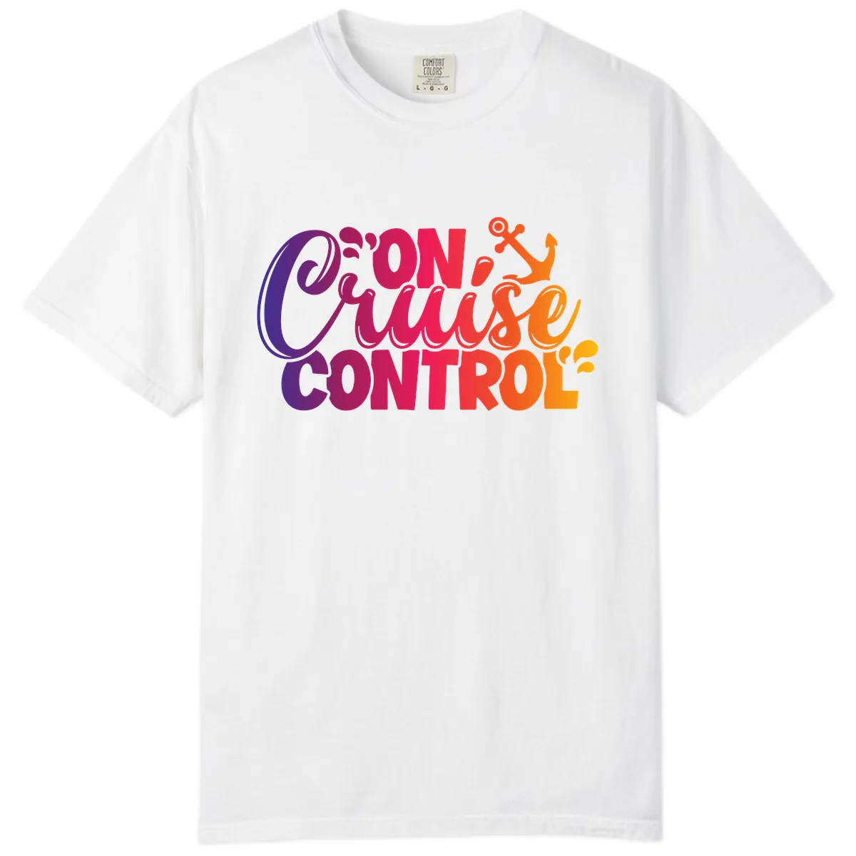 On Cruise Control Funny Vacation Design Comfort Color in White