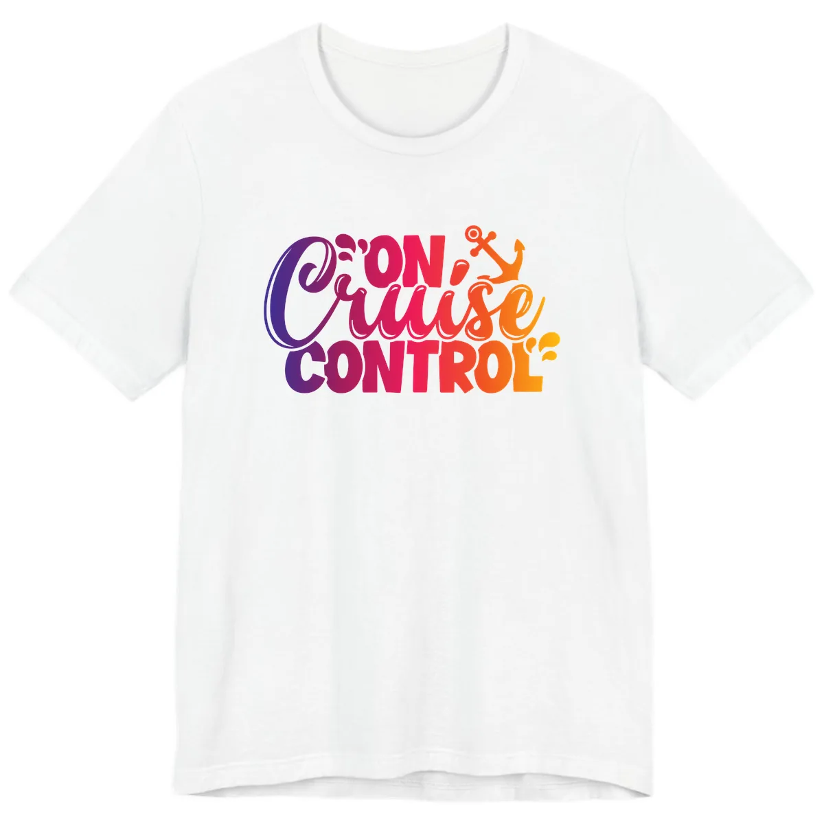 On Cruise Control Funny Vacation Design Premium T-Shirt in White