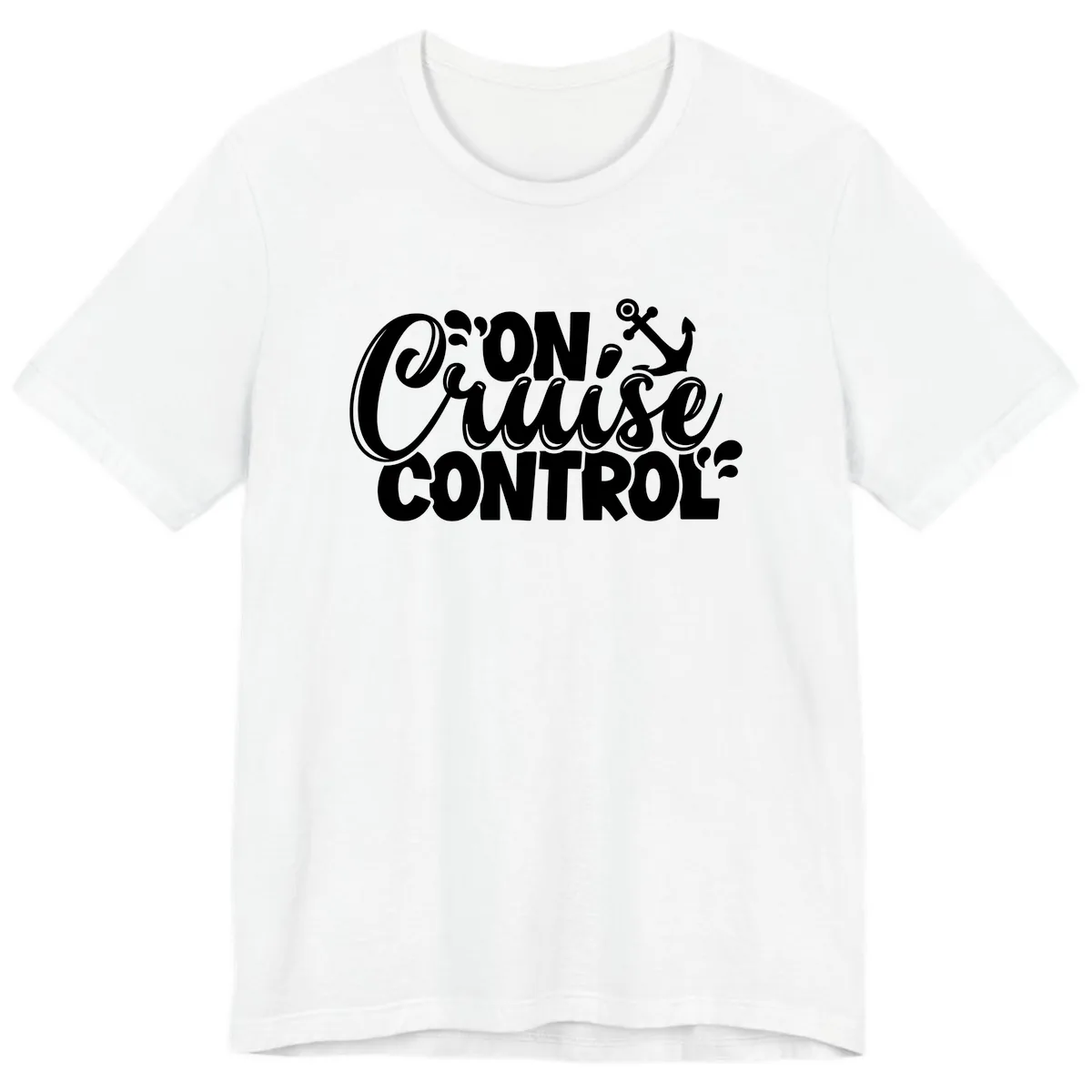 On Cruise Control Funny Vacation Design Premium T-Shirt in White