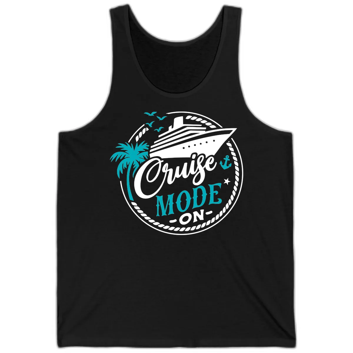 Cruise Mode On Graphic Design Tank in Black
