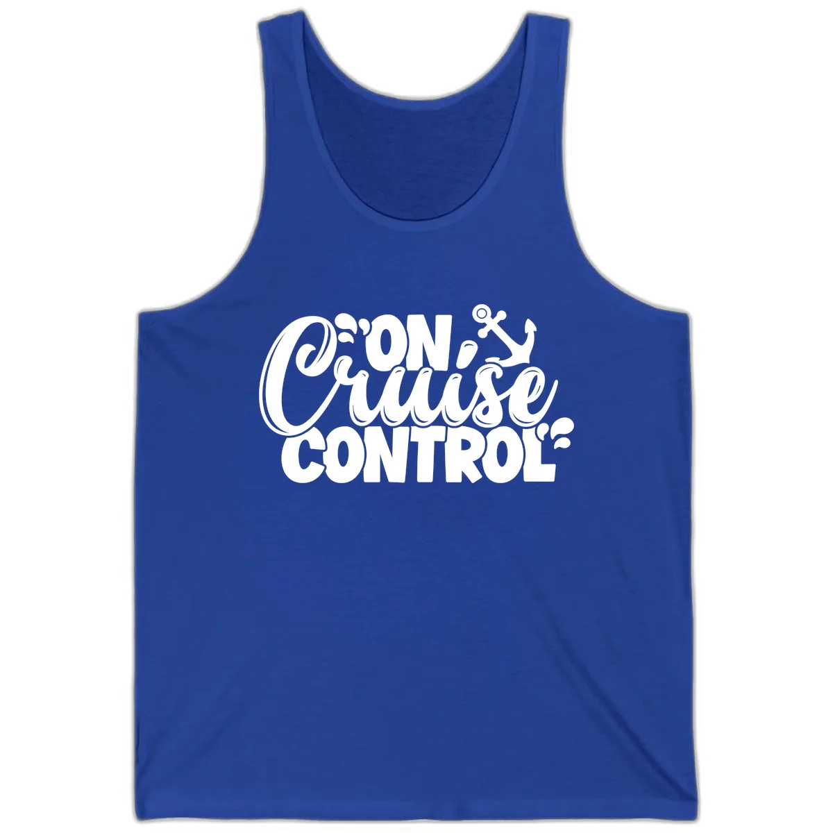 On Cruise Control Funny Cruise Design Tank in True Royal
