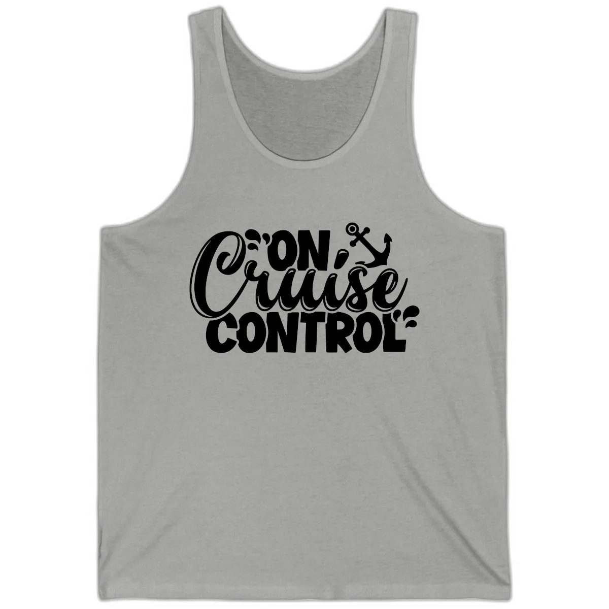 On Cruise Control Funny Cruise Design Tank in Athletic Heather