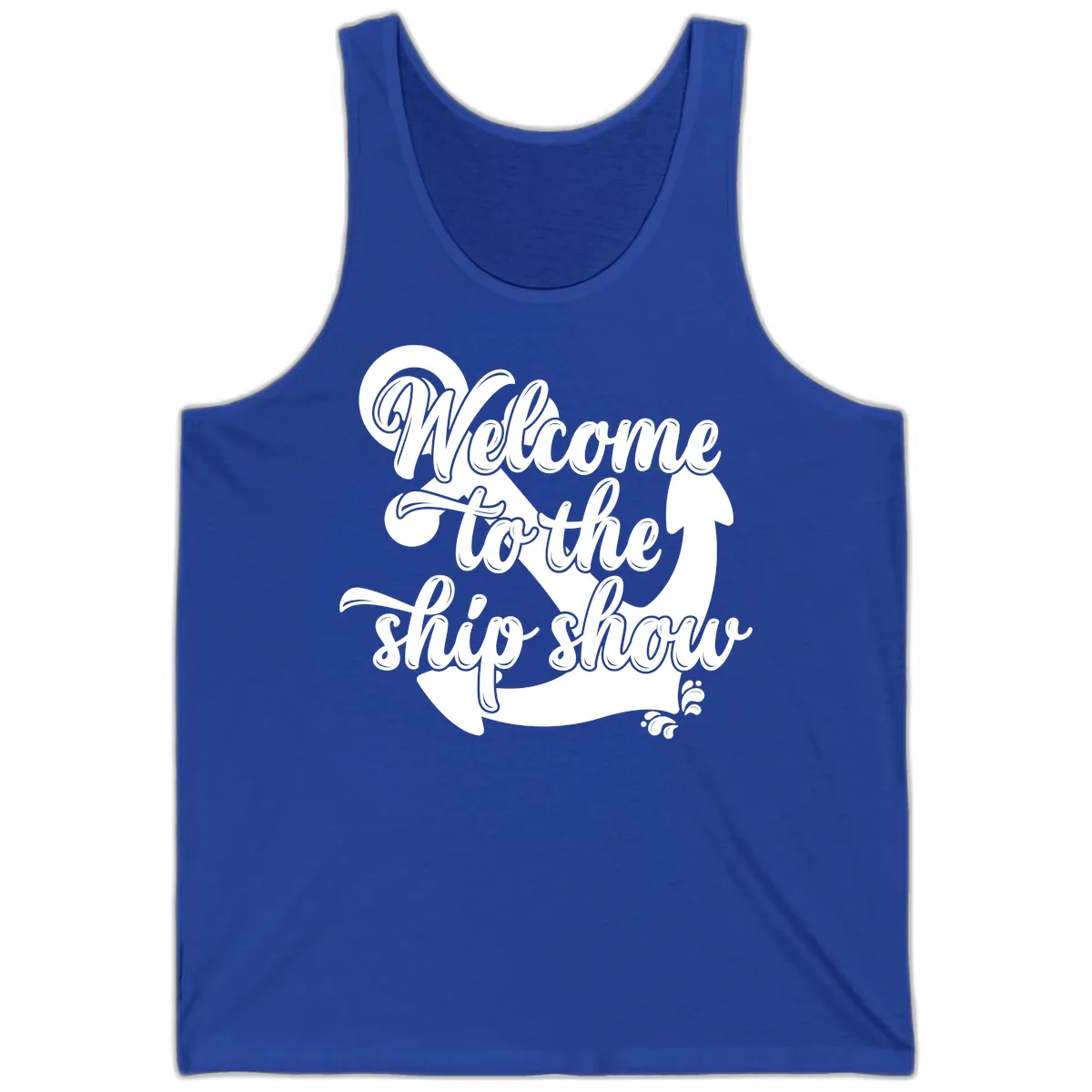 Welcome To The Ship Show Anchor Tank in True Royal