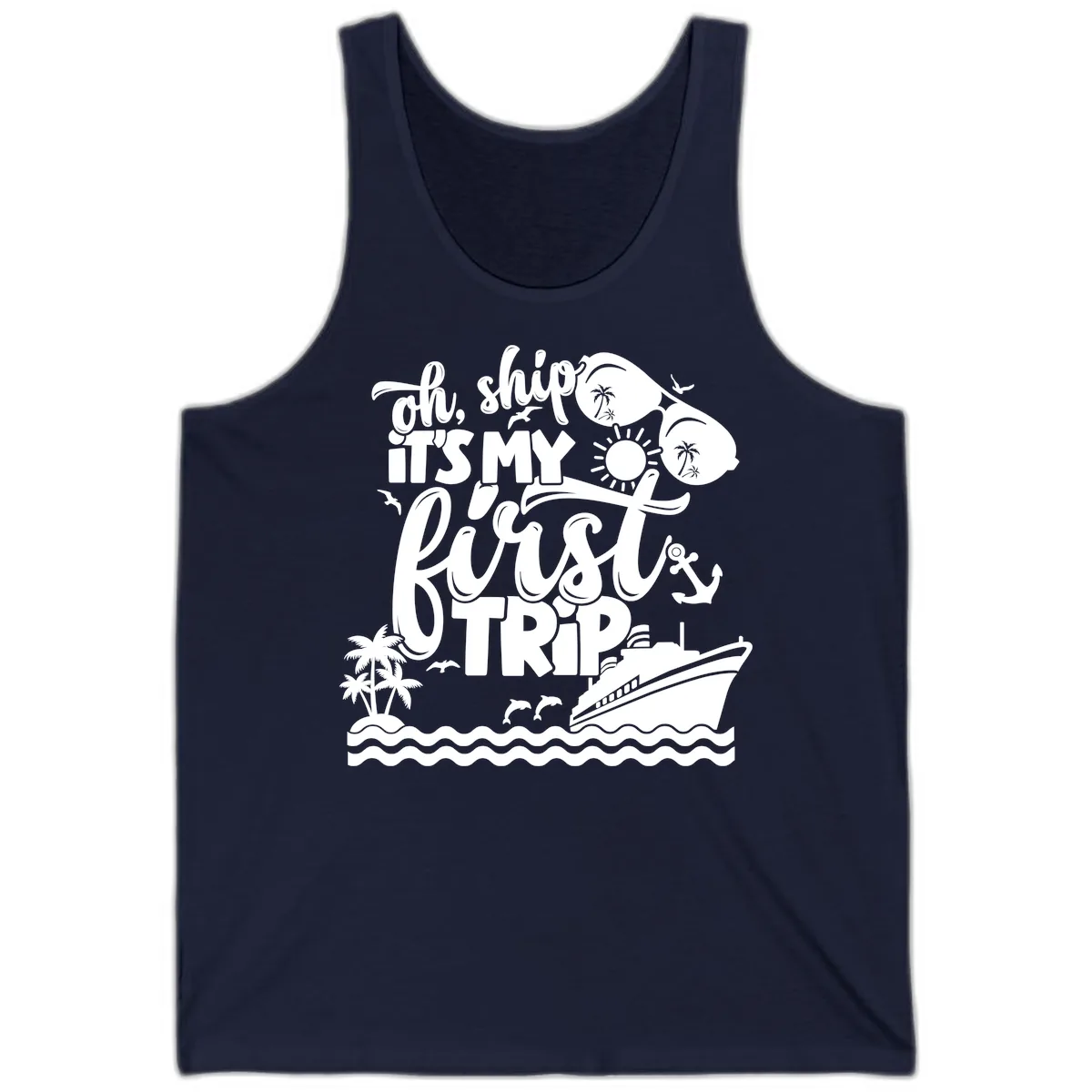 Oh Ship It's My First Trip Tank in Navy