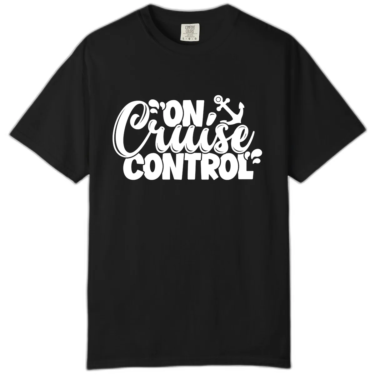 On Cruise Control Typography Design Comfort Color in Black