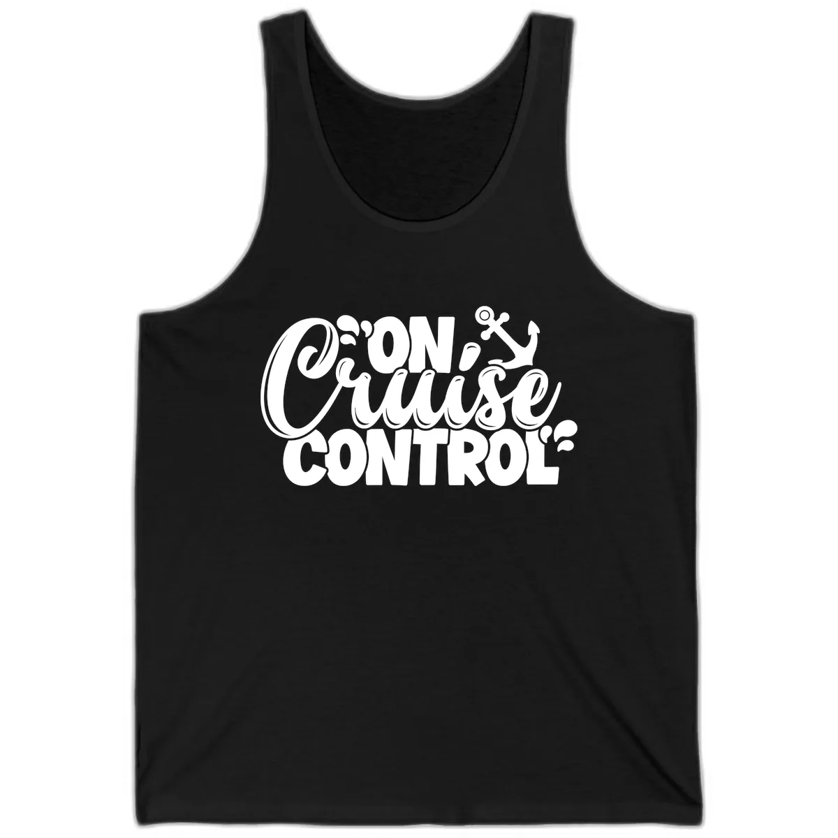 On Cruise Control Typography Design Tank in Black