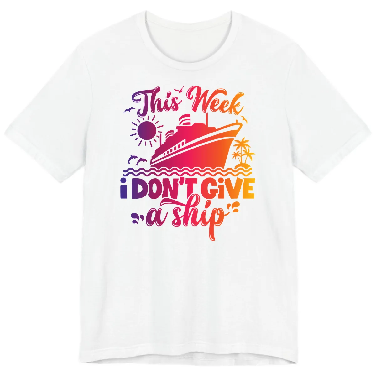 This Week I Don't Give A Ship Premium T-Shirt in White