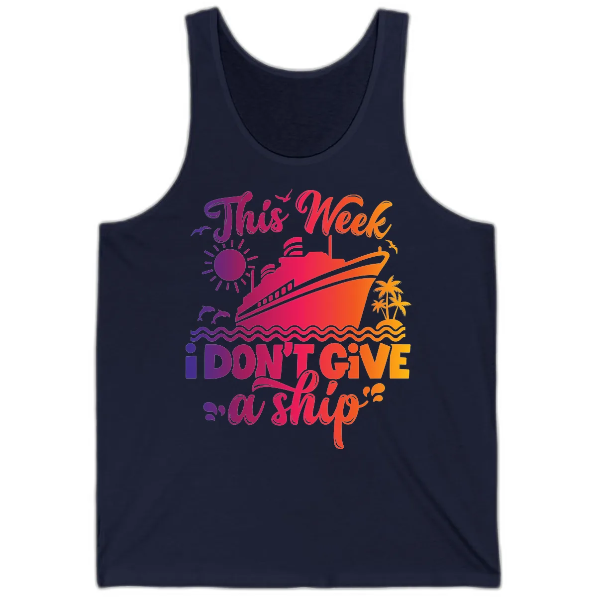 This Week I Don't Give A Ship Tank in Navy