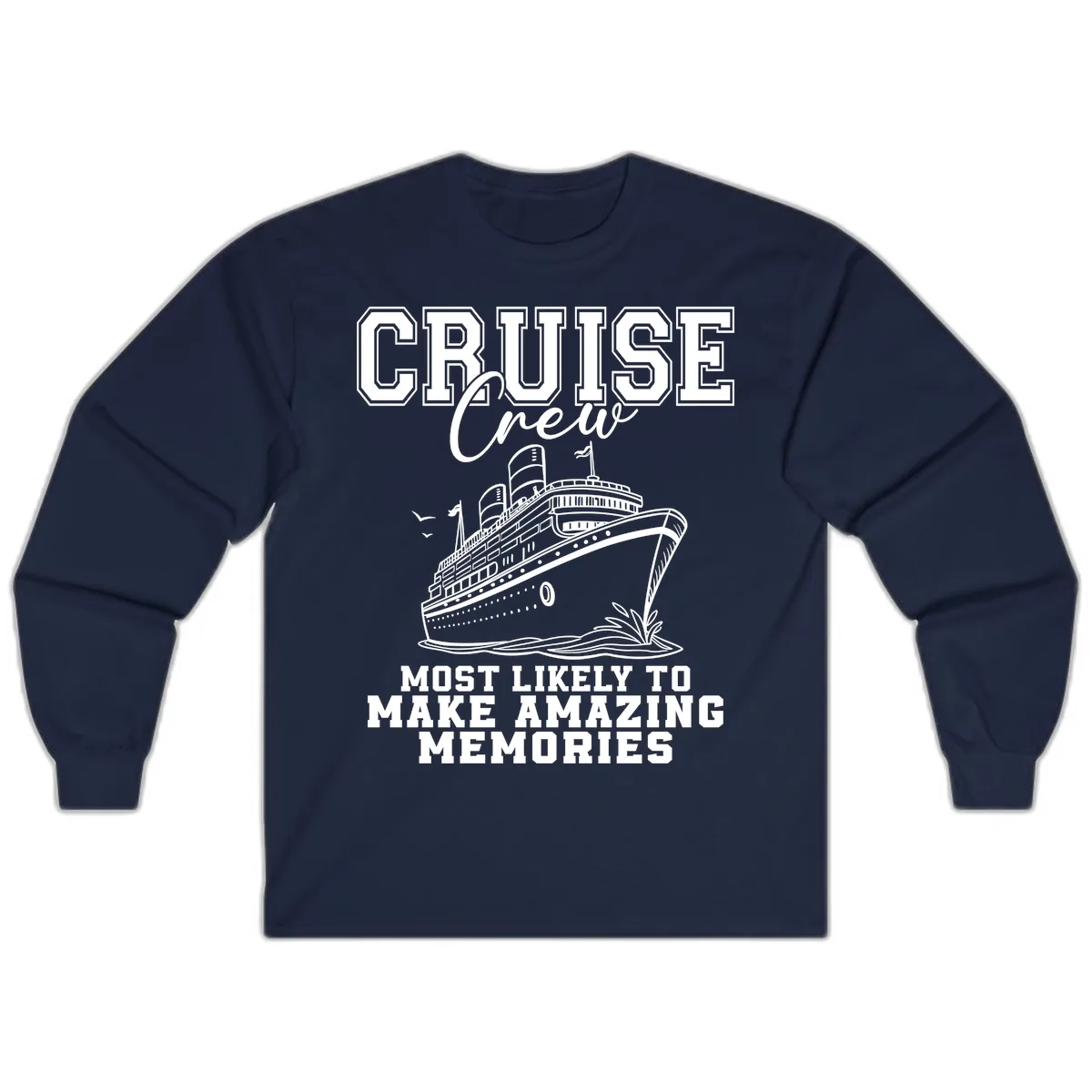 Cruise Crew Amazing Memories Long Sleeve in Navy