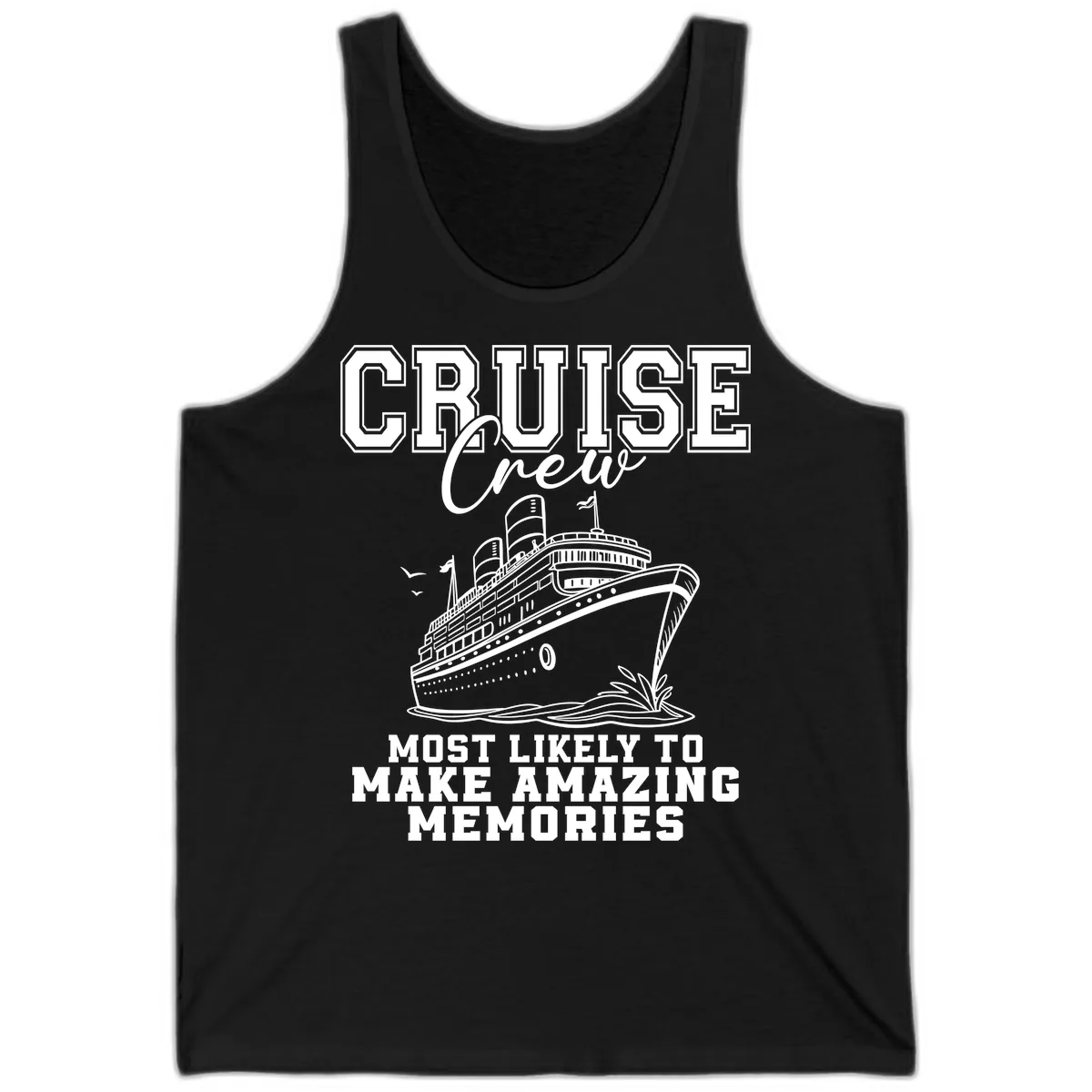 Cruise Crew Amazing Memories Tank in Black